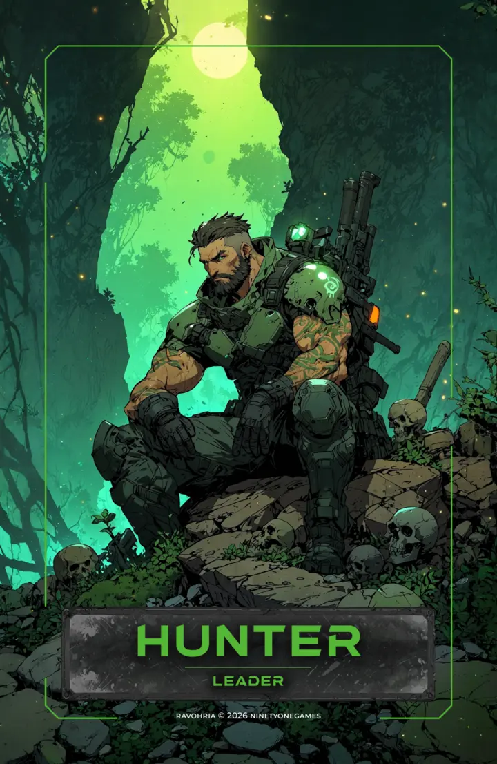 Hunter Leader card